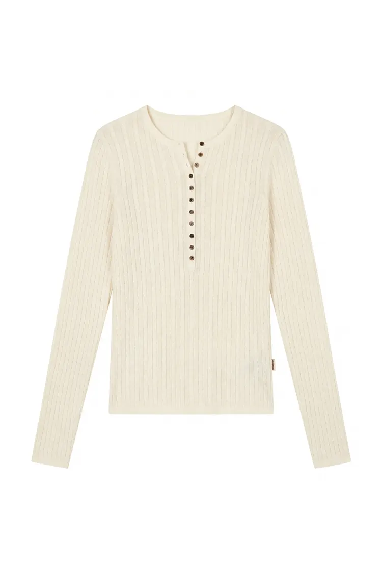 Getailleerde wollen trui voor dames