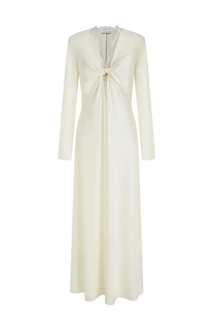 Maxi-jurk met kant voor dames